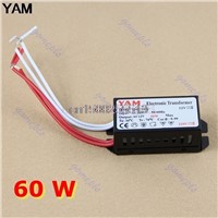 2pcs/lot Electronic Transformer 60W 220V Halogen Light LED Driver Power Supply Converter Electronic Transformer