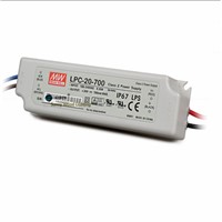 100-240Vac to 9-30VDC ,21W ,700ma constant current IP67 UL   power supply ,Led light,led signboard driver ,LPC-20-700