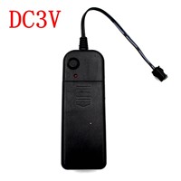 DC3V 2*AA Battery Power Supply Adapter Driver Controller Inverter For 1-5M El Wire Electroluminescent Light,DC To AC