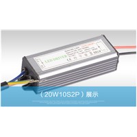 20W 10 series 2 parallel  Waterproof Integrated LED Bulb Driver Power Supply Constant Current AC 100 - 265V to DC 26- 36V
