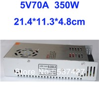 Switching Power Supply LED Driver 5V 70A 350W for LED Strip light AC100V-240V Input, CE&amp;amp;amp;RoHS Certified