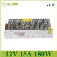 2017 New Version Best quality 12V 15A 180W led Regulated Switching Power Supply For RGB LED Strip Lighting Transformers