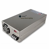 100-240Vac to 5VDC ,500W ,5V 100A  UL Listed   power supply ,LED screen ,monitor high power fact driver ,SE-600-5