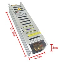LED Power Supply  Input:100-240VAC 50/60Hz Output:+12V==5A Max Total Power 60W Max  Switch Power Supply Adapter Converter