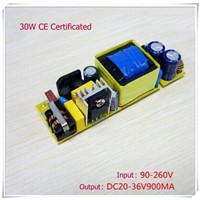 30W Internal Isolated CE High Power Driver For LED Lamp Light Constant Current
