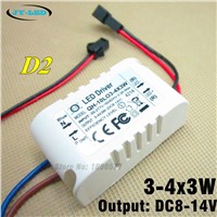 10pcs 3-4x3W 600mA LED driver 3x3w 4x3w constant current outer isolation lighting transformer for ceiling light lamps
