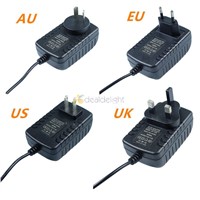 AC100-240V  to DC 12V 2A Adapter Switching Power Supply Charger EU/US/AU/UK Plug for Led Strip Lights/Security Cameras/Video