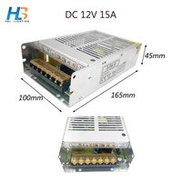 HBL 12V LED Transformer Power Supply Switch Adapter AC 110V-220V TO DC 12V 15A Driver For Led Strip Lights 2835 5050