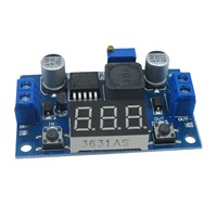 LM2596S high-power step-down module DC-DC adjustable power supply module with digital display Blue