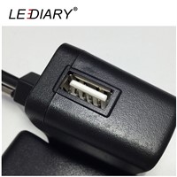 LEDIARY EU/US Plug Power Adapter 100V-240V To DC 5V 1A 1000mA Adapter USB Power Supply Converter Adapter Charger 5.5x 2.1MM
