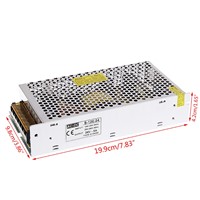 AC 100-260V To DC 24V 5A 120W Switch Power Supply Driver Adapter LED Strip Light