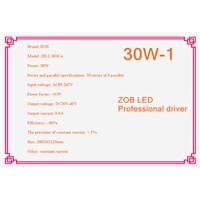 30w led driver constant current drive power supply ,high power led driver for flood light / street light,IP65,DC30V-40V
