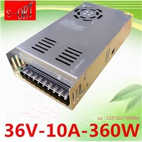 360W 36V 10A Power supplies Switching Power Supply Driver For LED Strip light Display AC110V-240V Input 36V Output News