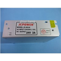 best price 1 pcs DC 24V 2A Regulated Switching Power Supply,output DC 24V 2A 48W Voltage transformer for  LED strip lamp