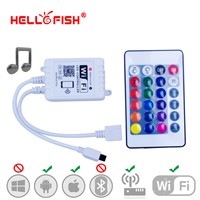 Hello Fish 5 Channel Bluetooth RGBW Controller,4 Channel IR/RF WiFi Controller for 3528 5050 RGB/RGBW LED Strips