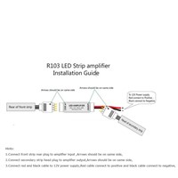 OSIDN DC12V Ultra Slim Mini Portable RGB Led Strip light Amplifier Repeater for RGB 5050/3528/5630/3014 SMD led strip light