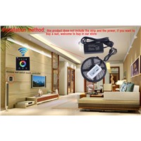 RGB 2.4G Wireless wall switch touch controller led dimmer for DC12V LED Neon flex strip lights