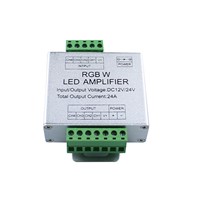 LED signal amplifier DC12/24V 24A RGBW strip amplifier for SMD5050 RGBW led strip aluminum