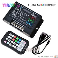 LTECH LT-3800-6A Programmable Led RGB Controller with remote ,DC5-24V input;6A*3CH output for led strip lights lamp tape ribbon