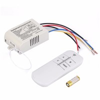 3 Way ON/OFF Switcher Splitter Digital RF Remote Control wall Switch Wireless 220V For Light Lamp Anti-Interference White