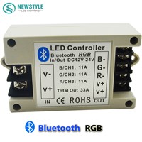 RGBW/RGB LED Bluetooth Controller for RGBW/RGB 5050 3528 LED Strip Lighting by Android / IOS Smartphone DC12V 24V