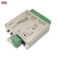 best price 1 pcs/set DMX Controller WS2811 DC5V DMX Pixel LED Module Strip light SPI Converter RGB dmx512 Controller decoder