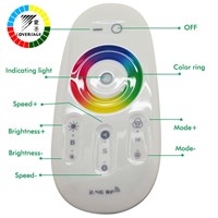 Coversage 2.4G LED RGB Controller DC12-24V Touch Screen RF Remote Control for RGB LED Strip Bulb Downlight 3528 5050 RGB