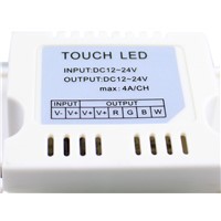 ZINUO Home Lighting DC12-24V RGBW LED Touch Sensor Panel Controller Led Dimmer Switch For SMD 5050 3528 3014 RGBW Strip Lights