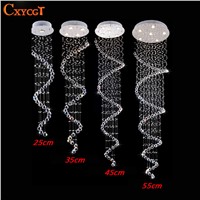 Modern Luster Crystal Chandeliers Lighting Fitting Double Staircase LED Pendant Lamp For Foyer Dining Room Restaurant Decoration