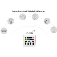 2.4G Mi Light LED Controller RGBW Wireless RF touch Remote 4 Zone LED Wall Switch Panel for Milight Series LED Light Bulbs
