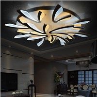 flush mount modern light for living room Acrylic Bicolor light guide plate chandelier avize Home Lighting SF561