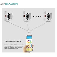 DVOLADOR 4 in 1 Smart LED Strip Controller 2.4GHz Wireless Control and Mi light 99 zone remote Control kit for 5050 LED strip