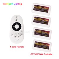 Manual universal testing Mi light remote led control + 4x ww/cw controller for led strip light