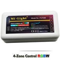 DC12V 24V 2.4G Milight Wifi Led RF Remote Controller+ 4pcs 4-zone RGB RGBW Led Controller for RGB RGBW RGBWW Led Strip Light