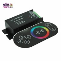 AC110V - 220V led RGB controller 3ch dimmer with RF touch switch remote control for 3528 5050 rgb led strip light tape ribbon