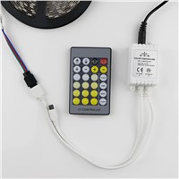 24 Key IR Remote CT Controller,DC12-24V Color 3A*2CH 2 Roads Temperature Controller For 5050 Double Colour Chip LED Strip Dimmer