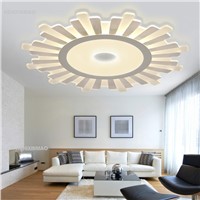 New ultra-thin sunflower LED ceiling lamp acrylic led living room bedroom lights round children&amp;amp;#39;s study Ceiling Lights AC90-260V