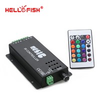 12-24V 24 Keys 180watts Wireless IR Remote Control LED Music Sound Control RGB led Controller Dimmer for RGB LED Strips