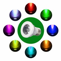 3W RGB E27 LED Bulb Spotlight 110v 220v 16 Color Dimmable Spot Light Home Party Holiday Bombillas LED Lamp + Remote Controller
