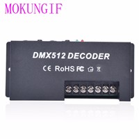 4 Channel*5A RGBW DMX 512 LED Decoder Controller DMX dimmer use for DC12-24V RGBW RGB LED light