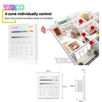 Mi light 2.4G T1/T2/T3/T4 4-Zone Smart Touch Panel led Dimmer dimming/RGB /RGBW/RGB+CCT Brightness led Controller for led strip