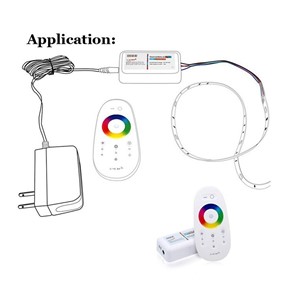 DC12V-24V 2.4G Touch Screen RGBW Led Memory Dimmable LED Remote Wireless RF Controller 6A 4 Channel for 5050 3528 5630 led strip