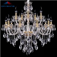 Chandelier Lighting Crystal 15 Arm Big Luminaria Modern Home Lighting with Austria Crystals, Christmas Decorations for Home