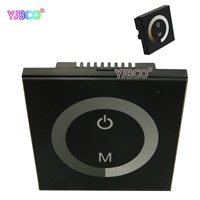 Wall Type Touch Panel Controller Switch Ring For Single Color 3528 5050 LED Strip panel lamp,DC12V-24V 4A/CH