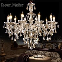 European retro living room crystal lamp LED lamp  bedroom restaurant traditional crystal chandelier
