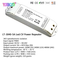 LTECH LED controller accept PWM control DC5-24V input 5A*4CH LT-3040-5A CV Led Power Repeater(amplifier) for rgbw/Y/A led strip