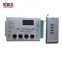 DC12V 4Keys HC008 programmable rgb led pixel controller,RF control 2048 pixels,133 effect modes ws2811 controller