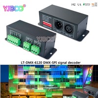LT-DMX-6120;DMX-SPI Decoder;DC5-24V input led DMX controller for LED stripl lights pixel screen LED dot light