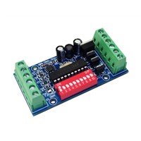 mini 3CH 3 channels Easy dmx LED Controller Dimmer,RGB dmx512 decoder,DC5V-24V,for LED strip light lamp LED bulb Fast shipping
