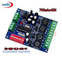 Best price 1 pcs DC5-36V Constant Current 700ma 4CH RGBW dmx Controller,drive ,DMX512 decoder For led strip